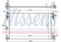 Radiateur, refroidissement du moteur 606838 Nissens