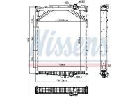 Radiateur, refroidissement du moteur 606978 Nissens