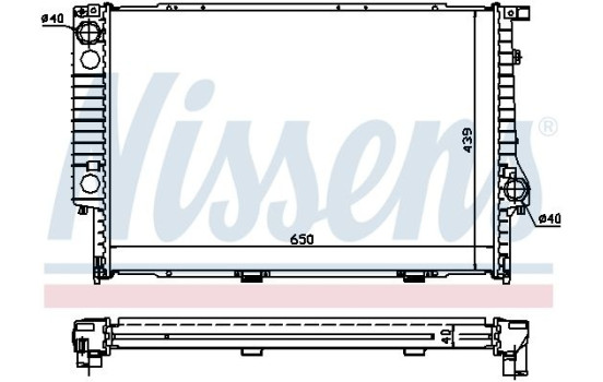 Radiateur, refroidissement du moteur 60747A Nissens