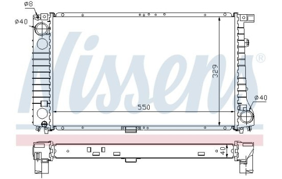 Radiateur, refroidissement du moteur 60757A Nissens, Image 2