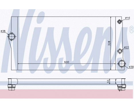 Radiateur, refroidissement du moteur 60769 Nissens