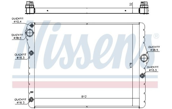 Radiateur, refroidissement du moteur 60778 Nissens