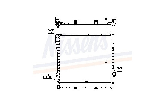 Radiateur, refroidissement du moteur 60788A Nissens