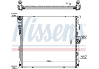 Radiateur, refroidissement du moteur 60811 Nissens