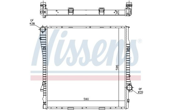 Radiateur, refroidissement du moteur 60819 Nissens