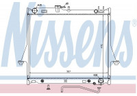 Radiateur, refroidissement du moteur 60854 Nissens