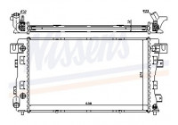 Radiateur, refroidissement du moteur 609771 Nissens
