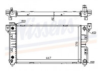 Radiateur, refroidissement du moteur 60984 Nissens