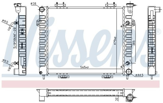 Radiateur, refroidissement du moteur 609901 Nissens