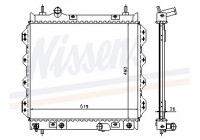 Radiateur, refroidissement du moteur 61002 Nissens