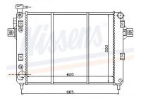 Radiateur, refroidissement du moteur 61009 Nissens