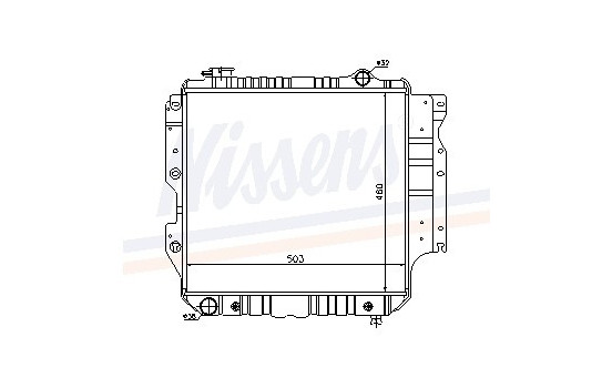 Radiateur, refroidissement du moteur 61015 Nissens