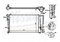 Radiateur, refroidissement du moteur 61312A Nissens