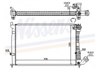 Radiateur, refroidissement du moteur 61338A Nissens