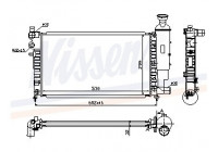Radiateur, refroidissement du moteur 61347 Nissens