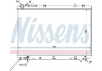 Radiateur, refroidissement du moteur 61668 Nissens