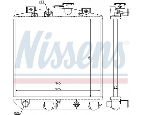 Radiateur, refroidissement du moteur 61757 Nissens, Image 2