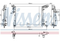 Radiateur, refroidissement du moteur 617876 Nissens