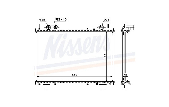 Radiateur, refroidissement du moteur 61792A Nissens