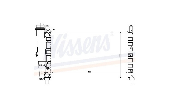 Radiateur, refroidissement du moteur 61852 Nissens
