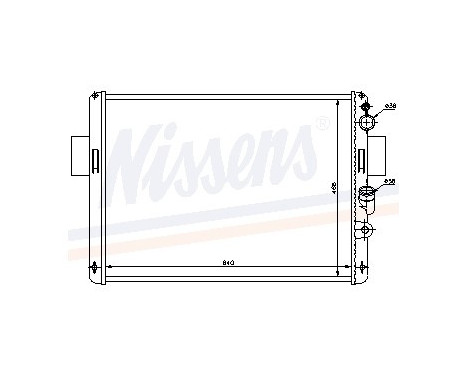 Radiateur, refroidissement du moteur 61972 Nissens