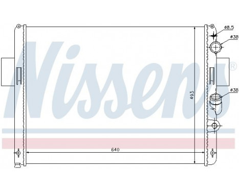 Radiateur, refroidissement du moteur 61972 Nissens, Image 2