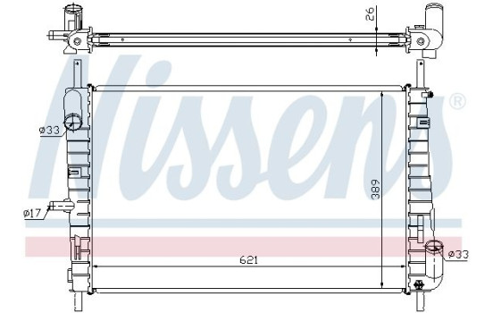 Radiateur, refroidissement du moteur 62025A Nissens, Image 2