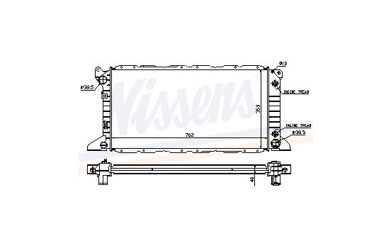 Radiateur, refroidissement du moteur 62058A Nissens