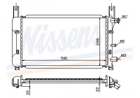 Radiateur, refroidissement du moteur 62121A Nissens