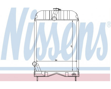 Radiateur, refroidissement du moteur 62253 Nissens