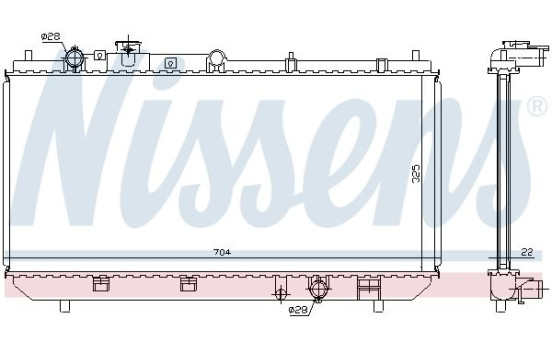 Radiateur, refroidissement du moteur 62403A Nissens, Image 2