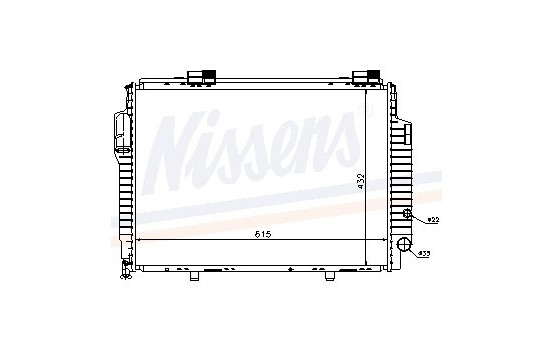 Radiateur, refroidissement du moteur 62616 Nissens