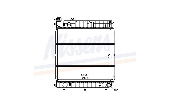 Radiateur, refroidissement du moteur 62635 Nissens