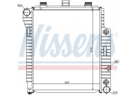 Radiateur, refroidissement du moteur 62654 Nissens