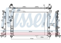 Radiateur, refroidissement du moteur 627044 Nissens