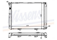 Radiateur, refroidissement du moteur 62731A Nissens