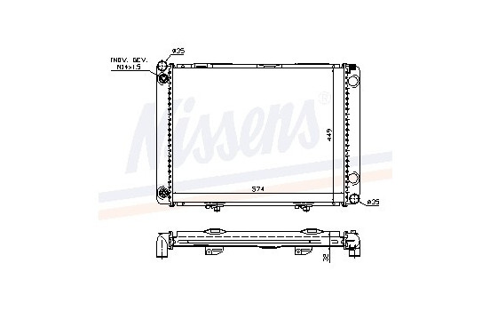 Radiateur, refroidissement du moteur 62734A Nissens