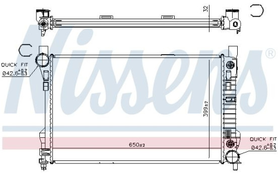Radiateur, refroidissement du moteur 62786A Nissens, Image 6