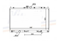 Radiateur, refroidissement du moteur 62893 Nissens