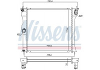 Radiateur, refroidissement du moteur 628963 Nissens