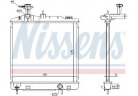 Radiateur, refroidissement du moteur 628988 Nissens