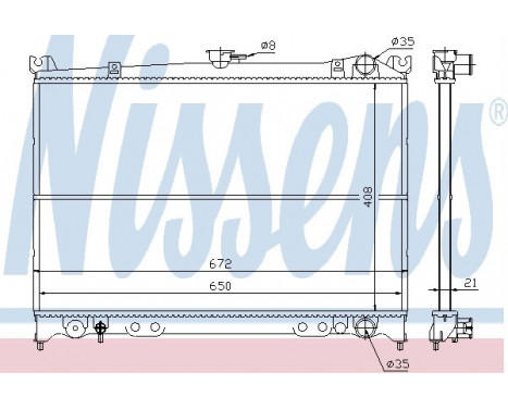 Radiateur, refroidissement du moteur 62935 Nissens