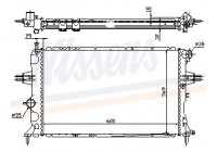 Radiateur, refroidissement du moteur 63006A Nissens