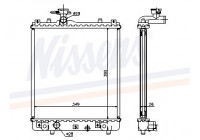 Radiateur, refroidissement du moteur 63014A Nissens