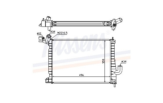 Radiateur, refroidissement du moteur 63019A Nissens