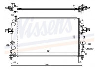 Radiateur, refroidissement du moteur 63028A Nissens