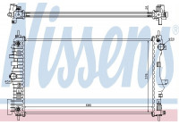 Radiateur, refroidissement du moteur 630715 Nissens