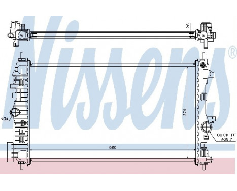 Radiateur, refroidissement du moteur 630716 Nissens