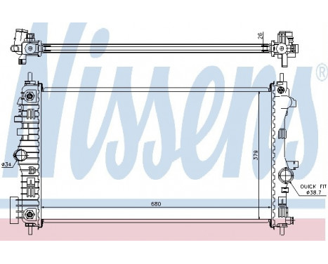 Radiateur, refroidissement du moteur 630717 Nissens