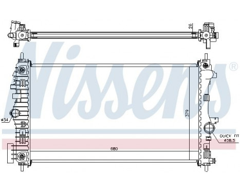 Radiateur, refroidissement du moteur 630717 Nissens, Image 2